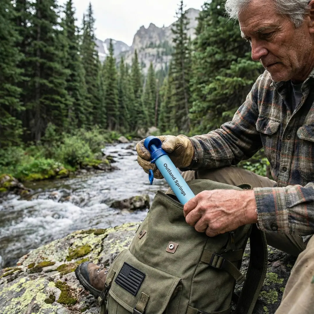 CALDERA-V1 Emergency Water Filter Straw (400 gal)