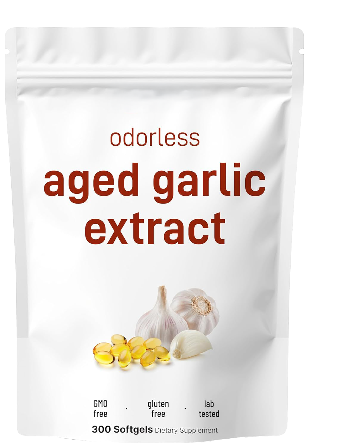 Lagrad vitlöksextrakt – 7 500 mg luktfria mjuka kapslar