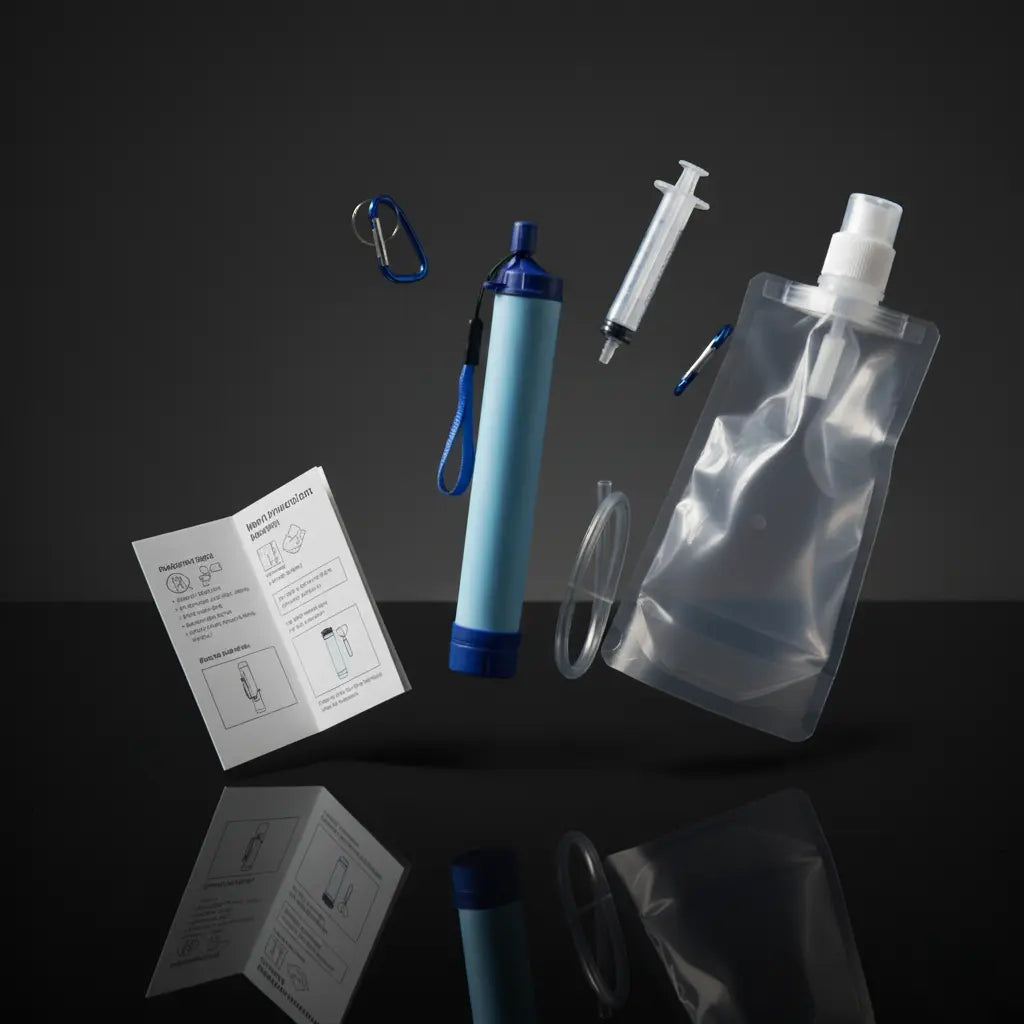 CALDERA-V1 Emergency Water Filter Straw (400 gal)