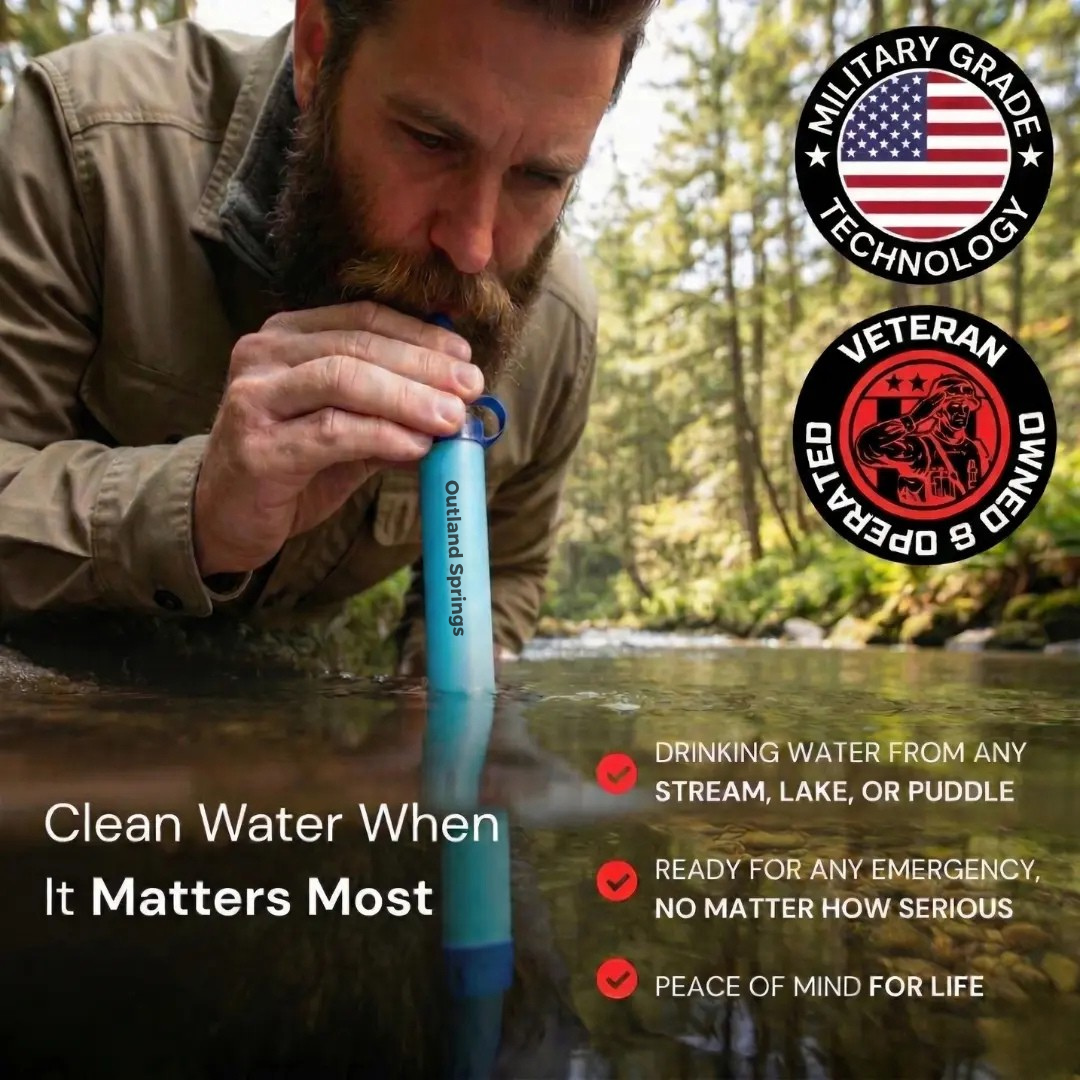 CALDERA-V1 Emergency Water Filter Straw (400 gal)
