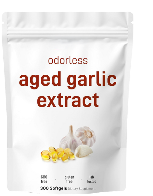 Lagrad vitlöksextrakt – 7 500 mg luktfria mjuka kapslar